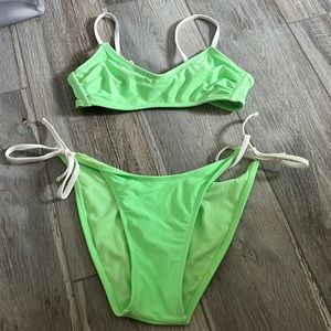 Neon green bikini